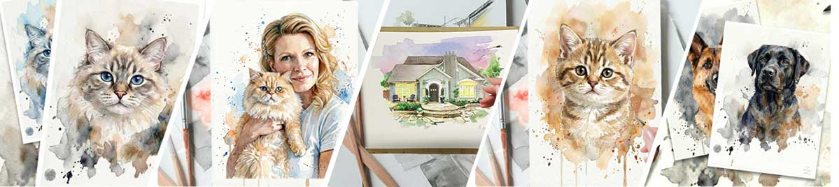 Custom Paintings
Personalized portraits and other interior artworks made to your specifications.